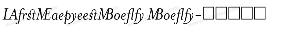 MrsEavesBold Bold字体转换
